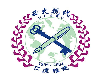 西北大学现代学院校徽标志含义