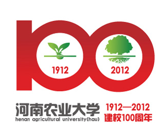 河南农业大学100周年logo