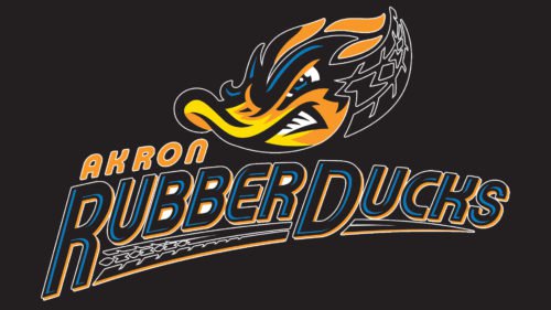 Akron RubberDucks Logo baseball