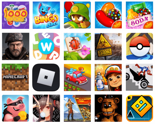 Best Android Games Logos