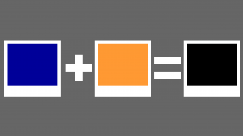 Blue + Orange=Black