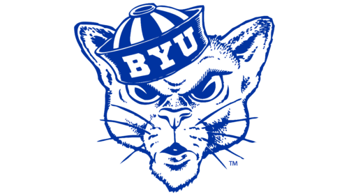 Brigham Young Cougars Logo 1957