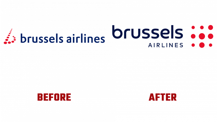 Brussels Airlines Before and After Logo (history)