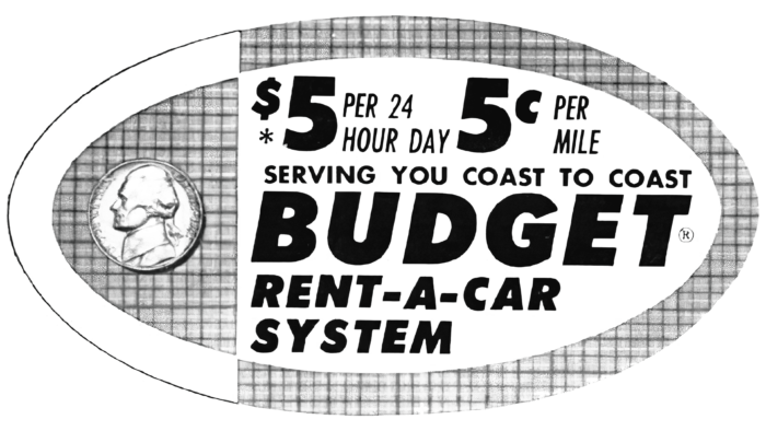 Budget Rent a Car Logo 1960