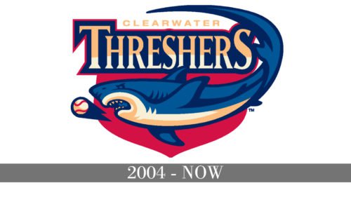 Clearwater Threshers Logo history