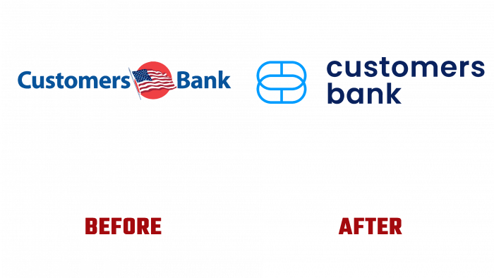 Customers Bank Before and After Logo (history)