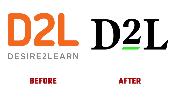 D2L Before and After Logo (history)