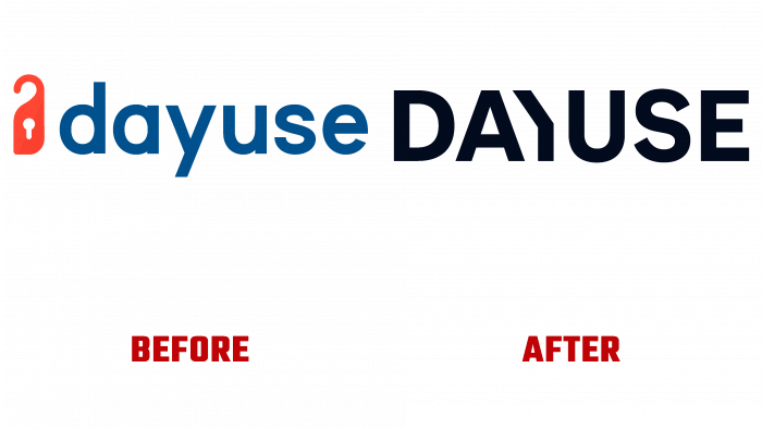 Dayuse.com Before and After Logo (history)