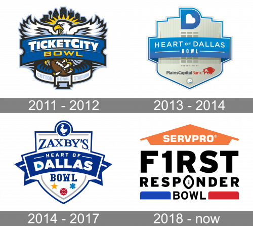 First Responder Bowl Logo history