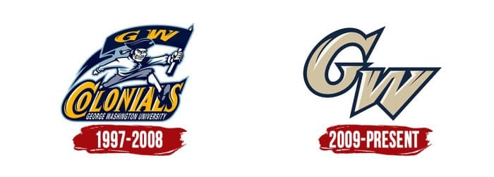 George Washington Colonials Logo History