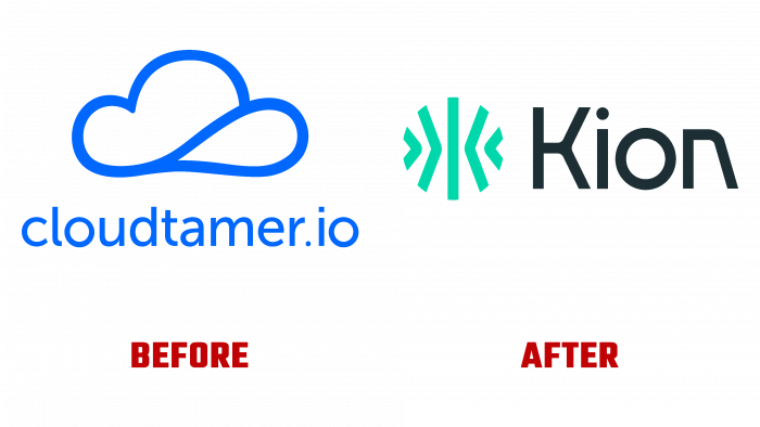 Kion Before and After Logo (history)