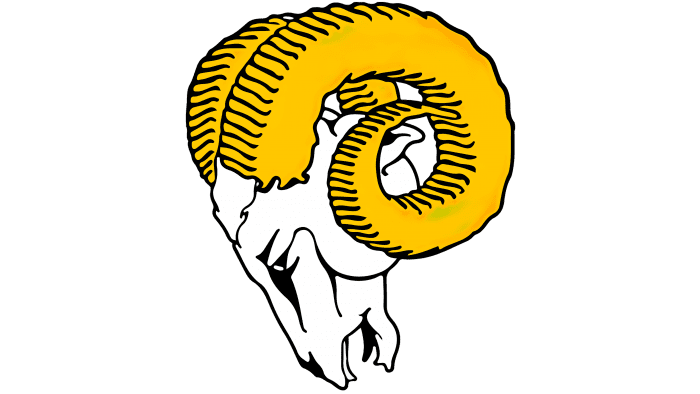 Los Angeles Rams logo 1951-1969