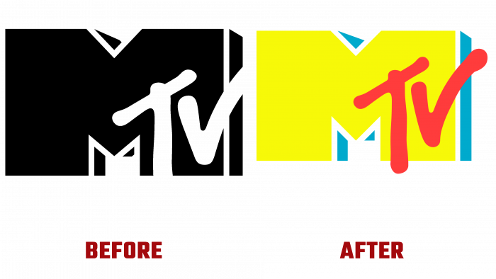 MTV Before and After Logo (history)