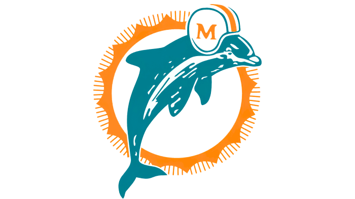 Miami Dolphins Logo 1974-1989