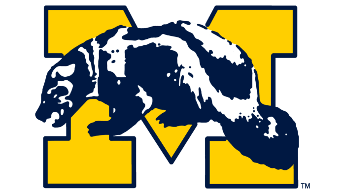 Michigan Wolverines Logo 1964