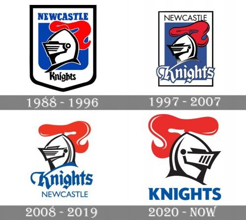 Newcastle Knights Logo history