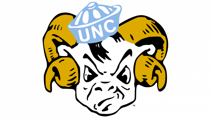 North Carolina Tar Heels Logo 1954-1967