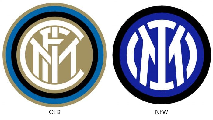 Old and New Inter Logo