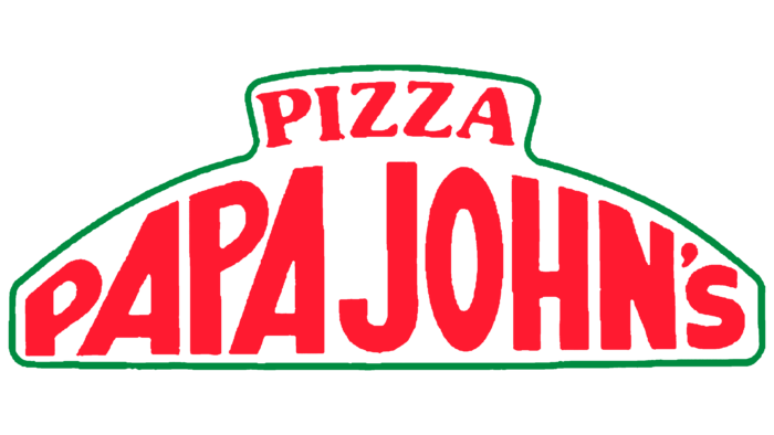 Papa John's Pizza Logo 1984-1995