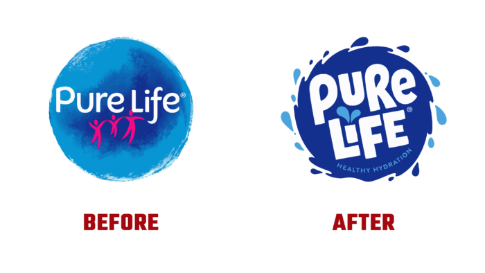 Pure Life Before and After Logo (History)