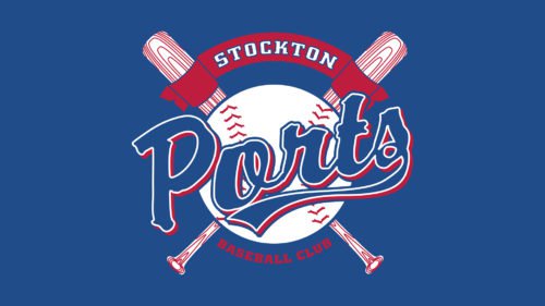 Stockton Ports Logo baseball