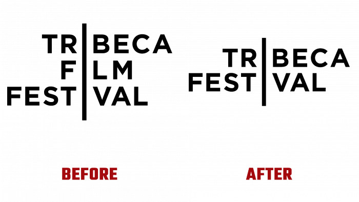 Tribeca Festival Before and After Logo (history)