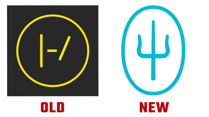 Twenty One Pilots Old and New Logo