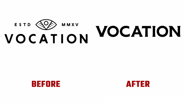 Vocation Before and After Logo (history)