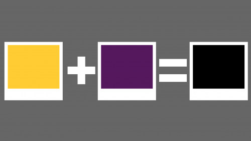 Yellow + Purple=Black