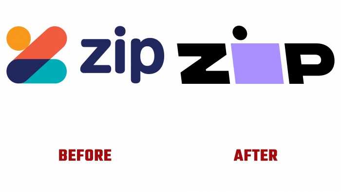 Zip Before and After Logo (history)