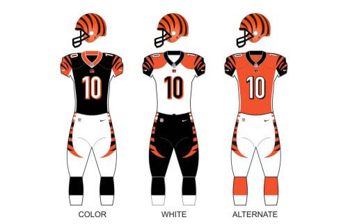 cincinnati bengals uniform