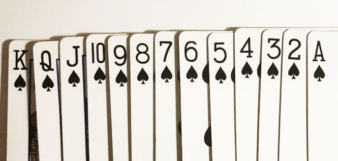 playing card rank