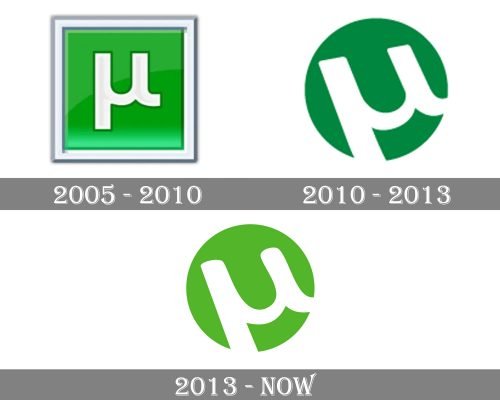 uTorrent Logo history